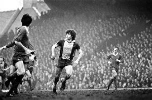 Liverpool 2 v. Southampton 0. Division One Football. February 1981 MF01-39-003 Kevin