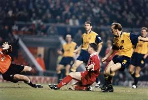 Liverpool 4 v Arsenal 2. League Cup 4th round match at Anfield, Liverpool