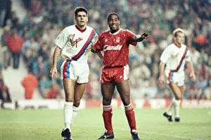 Liverpool 9-0 Crystal Palace, Division One match held at Anfield, Liverpool. John Barnes