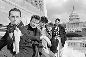 Images Dated 8th November 1984: Liverpool band Frankie Goes To Hollywood, at Capitol Hill in Washington during their US