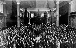 Columns Prints: The Liverpool Cotton Exchange in 1896 - when the majority of members wore top hats