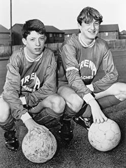 Liverpool F. C and England International Robbie Fowler (left