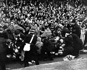 Celebrating Prints: Liverpool fans celebrate as Ian Callaghan scores the winner with only five minutes