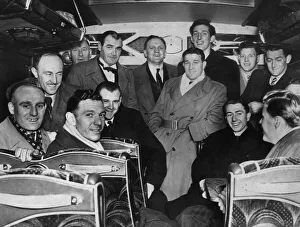 Coach Prints: Liverpool FC players on a day out to Southport for a little relaxation before their cup