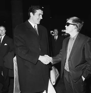 Liverpool football captain Ron Yeats with British bantamweight boxing champion Alan