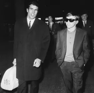 Liverpool football captain Ron Yeats with British bantamweight boxing champion Alan