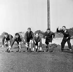 00461 Prints: Liverpool Football Club team training at Melwood Drive, West Derby