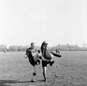 00461 Prints: Liverpool Football Club team training at Melwood Drive, West Derby