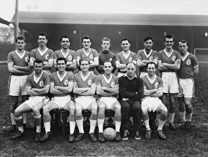 Liverpool Football team pose for a group photograph with their manager Bill Shankly