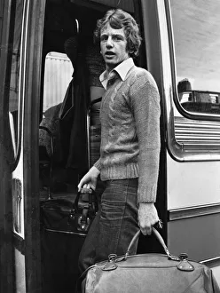 Coach Prints: Liverpool footballer David Fairclough boarding the team bus ahead of his side