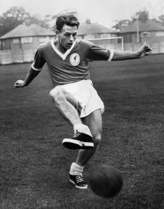 01130 Prints: Liverpool footballer Gordon Milne training at Melwood. December 1961