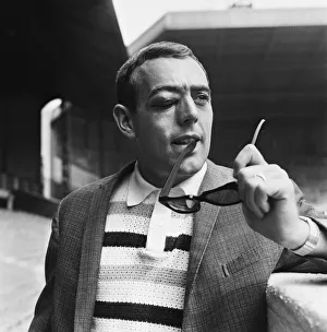 Injury Prints: Liverpool footballer Ian St John shows off a black eye