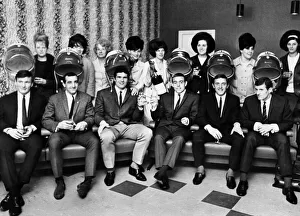 Hairdressers Prints: Liverpool footballers and their wives attend the opening of Betsy St