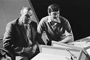 Images Dated 3rd March 2021: Liverpool manager Bob Paisley with BBC television presenter Jimmy Hill at