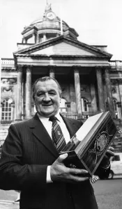 Honours Prints: Liverpool manager Bob Paisley is granted the freedom of the city of Liverpool