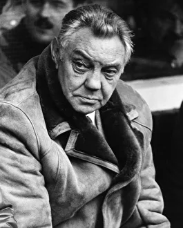 Management Prints: Liverpool manager Joe Fagan watching his team in action at Goodison Park during the FA