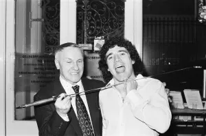 Former Liverpool manager Bill Shankly with England international footballer Kevin Keegan