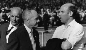 Defeat Prints: Liverpool manager Bill Shankly and Ronnie Moran in reflective mood after defeat to