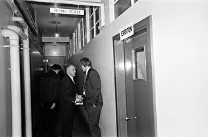 Liverpool manager Bill Shankly on his way tp the dressing room following his side
