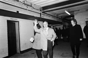 00461 Prints: Liverpool manager Bill Shankly on his way tp the dressing room following his side