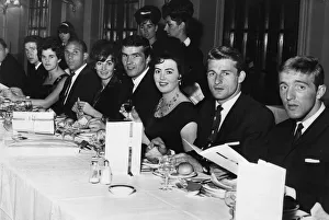 Dinner Prints: Liverpool players celebrate their League Title win at the Adelphi Hotel with their wives
