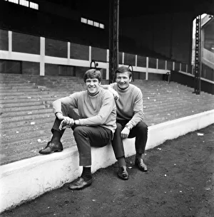 Liverpool players Tommy Smith and Emlyn Hughes at Anfield