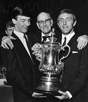 01127 Prints: Liverpool President Mr T V Williams poses with Liverpool player Peter Thompson