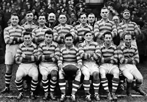 Liverpool Stanley Rugby league team pose for a group photograph From the left