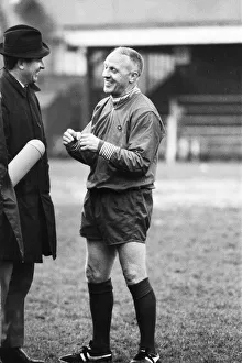Liverpool training session at Hendon FC football ground. Manager Bill Shankly
