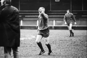 00460 Prints: Liverpool training session at Hendon FC football ground. Manager Bill Shankly