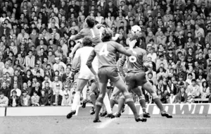 Liverpool v. Aston Villa. May 1985 MF21-05-014 The final score was a two one
