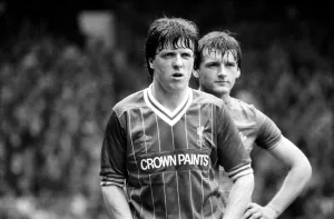 Liverpool v. Chelsea. May 1985 MF21-04-030 The final score was a four three