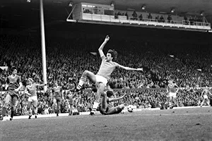 Liverpool v. Everton. October 1984 MF18-04-021 The final score was a one nil