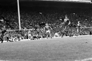 Liverpool v. Everton. October 1984 MF18-04-024 The final score was a one nil