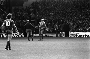 Liverpool v. Everton. October 1984 MF18-04-029 The final score was a one nil
