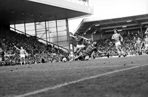 Liverpool v. Everton. October 1984 MF18-04-068 The final score was a one nil