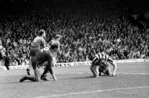Images Dated 20th April 1985: Liverpool v. Newcastle. April 1985 MF21-02-029 The final score was a Three one