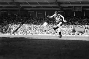 Liverpool v. Newcastle. April 1985 MF21-02-052 The final score was a Three one