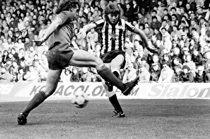Liverpool v. Newcastle. April 1985 MF21-02-061 The final score was a Three one