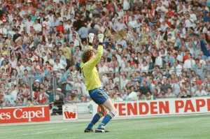 Liverpool verses Wimbledon. FA Cup final at Wembley Stadium