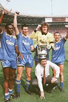 01351 Prints: Liverpool verses Wimbledon FA Cup final at Wembley Stadium