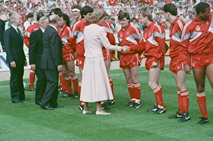 Liverpool verses Wimbledon. FA Cup final at Wembley Stadium
