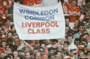 Liverpool verses Wimbledon. FA Cup final at Wembley Stadium