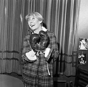 Tartan Prints: Liz Dawn aka Vera Duckworth of Coronation Street fame will be wearing boxing gloves