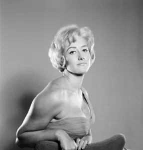 Liz Fraser, English actress, Pictured at Daily Mirror Studio, London