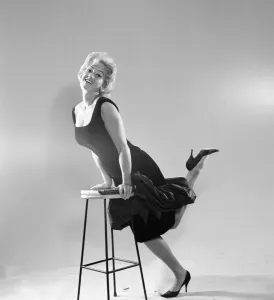 Liz Fraser, English actress, Pictured at Daily Mirror Studio, London