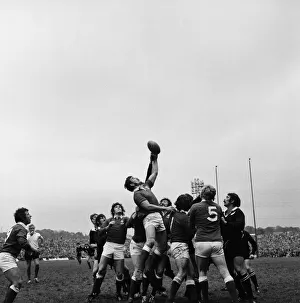 Llanelli RFC v New Zealand. Part of New Zealands 1972-73 tour of the Northern