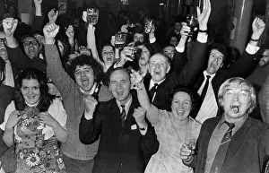 Llanelli rugby supporters celebrating after their teams 9-3 win over the All Blacks