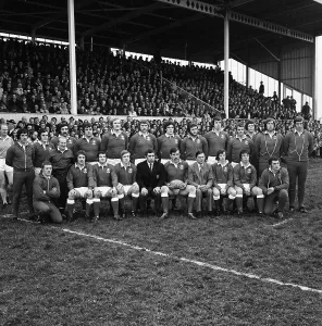 The Llanelli team which beat the All Blacks. Back: Selwyn Williams, Phil Bennett