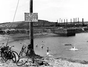 Dock Prints: Llanellys now derelict North Dock, looking towards a site for a new engineering